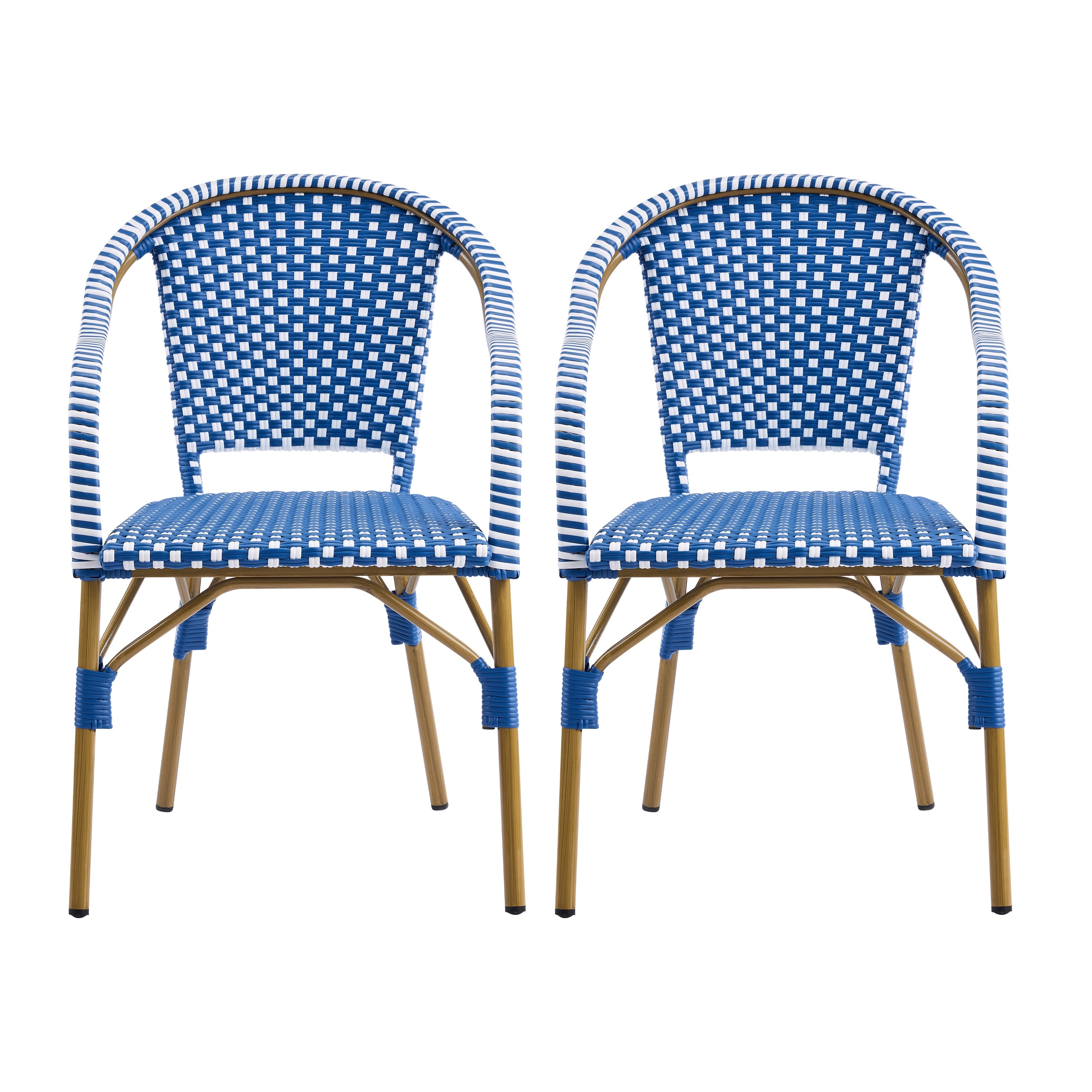 Christopher Knight Home - Estra 7-Piece Outdoor Dining Set with Six Woven Metal Frame Chairs and Expandable Acacia Wood Table