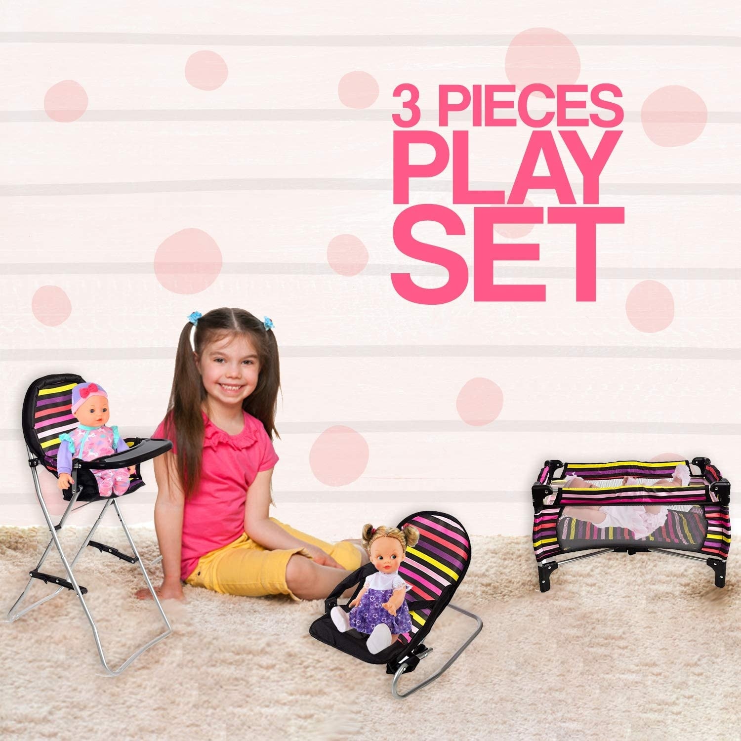 baby doll pack and play set