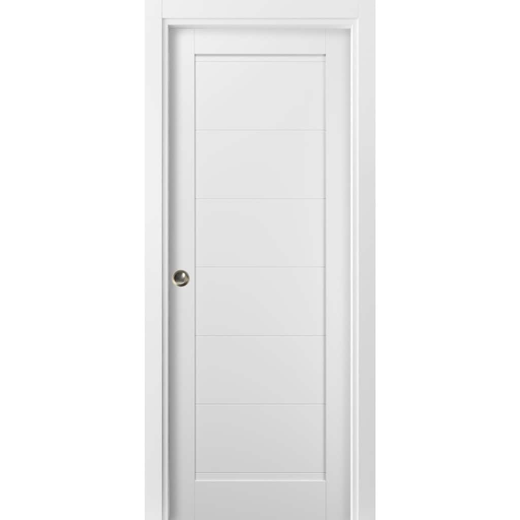 Panel Pocket Door Frames / Quadro 4115 White Silk s