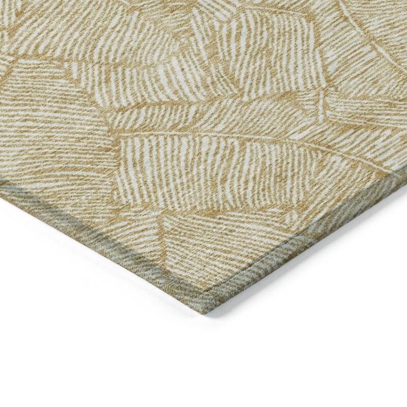 HomeRoots Floral Transitional Rectangle Outdoor Rug