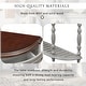 preview thumbnail 17 of 42, Vintage Curved Console Table Sofa Table Entryway Table with 4 Drawers and Bottom Shelf