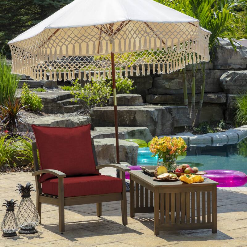 ARDEN Outdoor Foam Deep Seat Cushion Set, 22 in x 24 in
