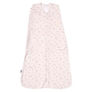 HALO SleepSack swaddle, 100% cotton, Pink Floral,SM, 3-6M - small