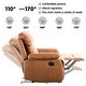 preview thumbnail 25 of 27, Chenille Adjustable Glider Recliner Armchair by Ovios Furniture
