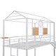 preview thumbnail 19 of 30, House Design Twin Over Twin Metal Bunk Bed with Slide