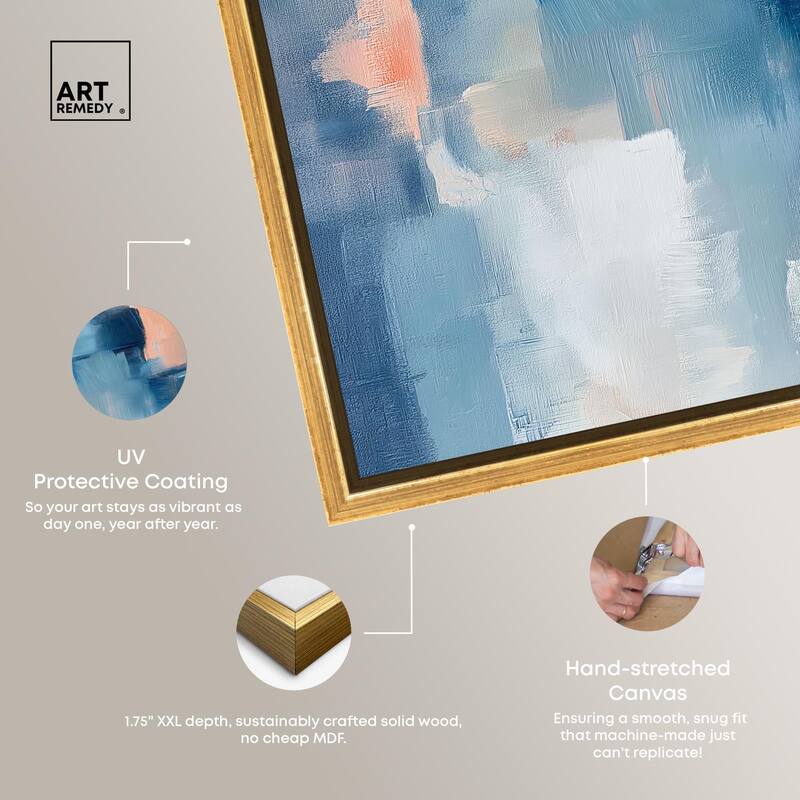 Whispering Blue I Canvas by Art Remedy