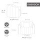 preview thumbnail 9 of 31, 40.35"W Upholstered Oversized Accent Barrel Chair and Half Cozy 360°Swivel Sofa with 3 Pillows, Pumpkin-Shape Club Armchair