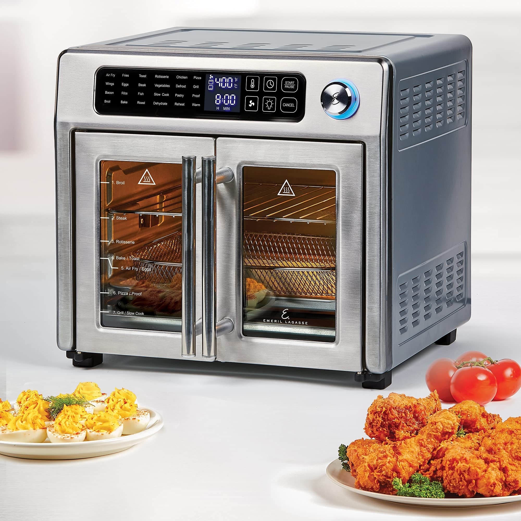 26 QT Extra Large Air Fryer, Convection Toaster Oven with French