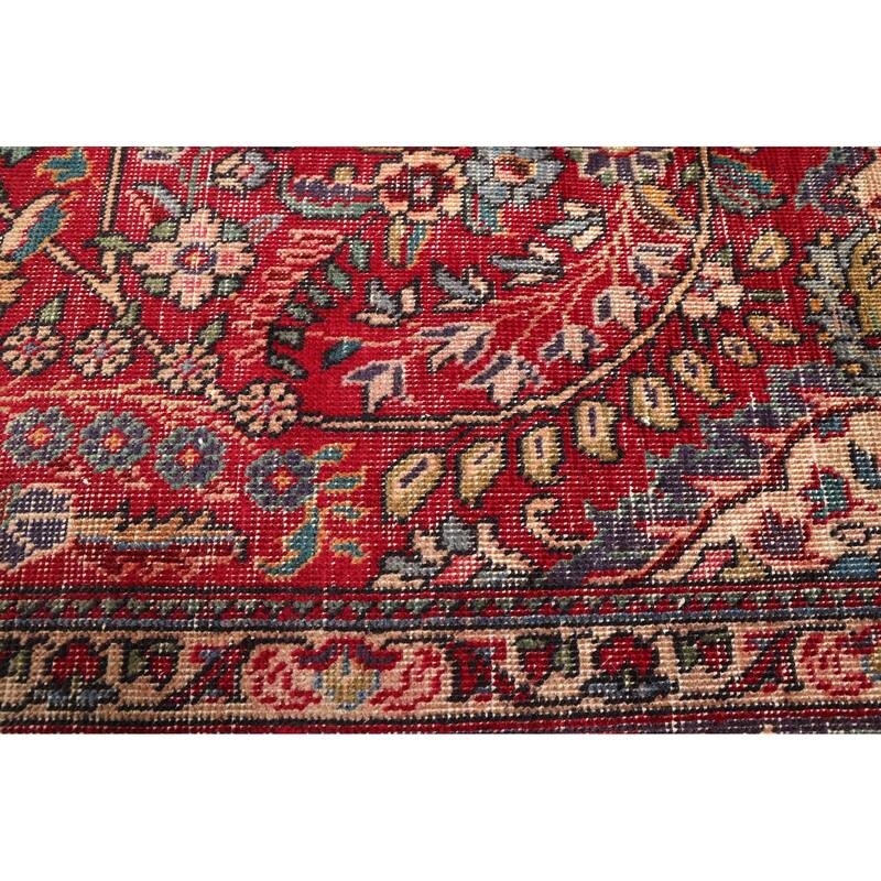 ECARPETGALLERY Hand-knotted Antalya Vintage Red Wool Rug - 6'4 x 9'7