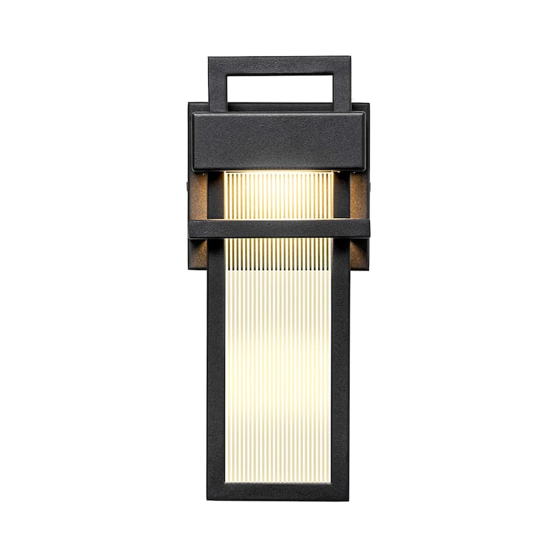 Modern 12 in. LED Waterproof Outdoor/ Indoor Wall Light with Acrylic - 5.12"W x 3.54"D x 12.20"H