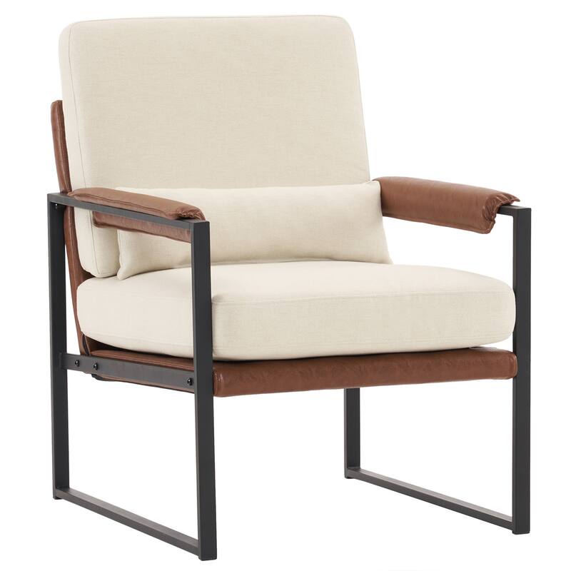 Single Iron Frame Chair Soft Cover Honeycomb Leisure Chair