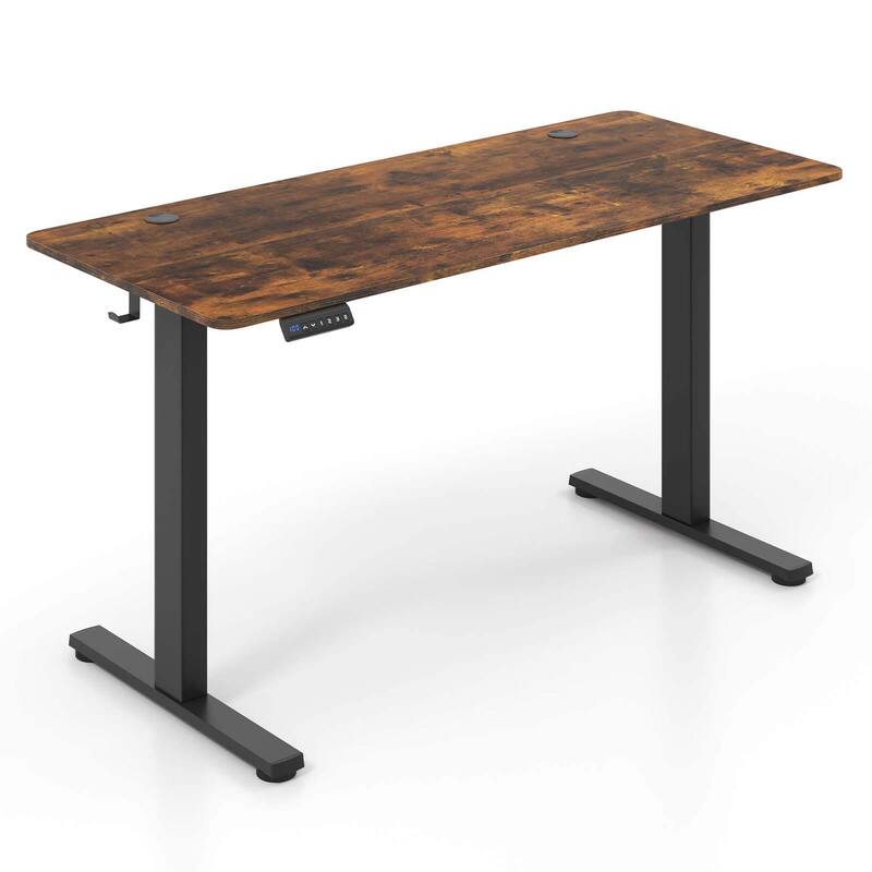 Costway 55" x 24" Electric Standing Desk with 3 Memory Height Settings