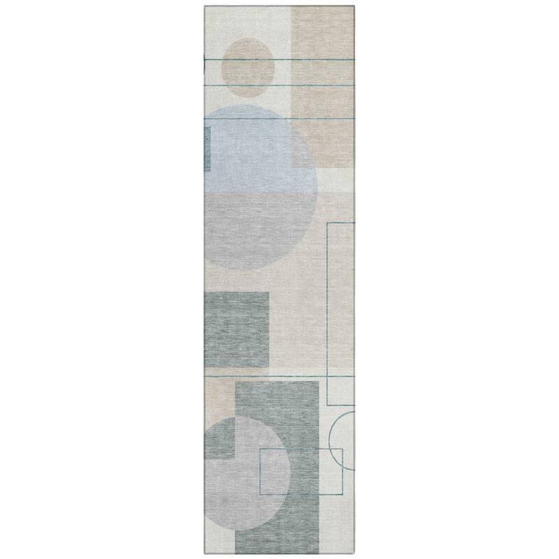 Machine Washable Indoor/ Outdoor Modern Filly Chantille Rug