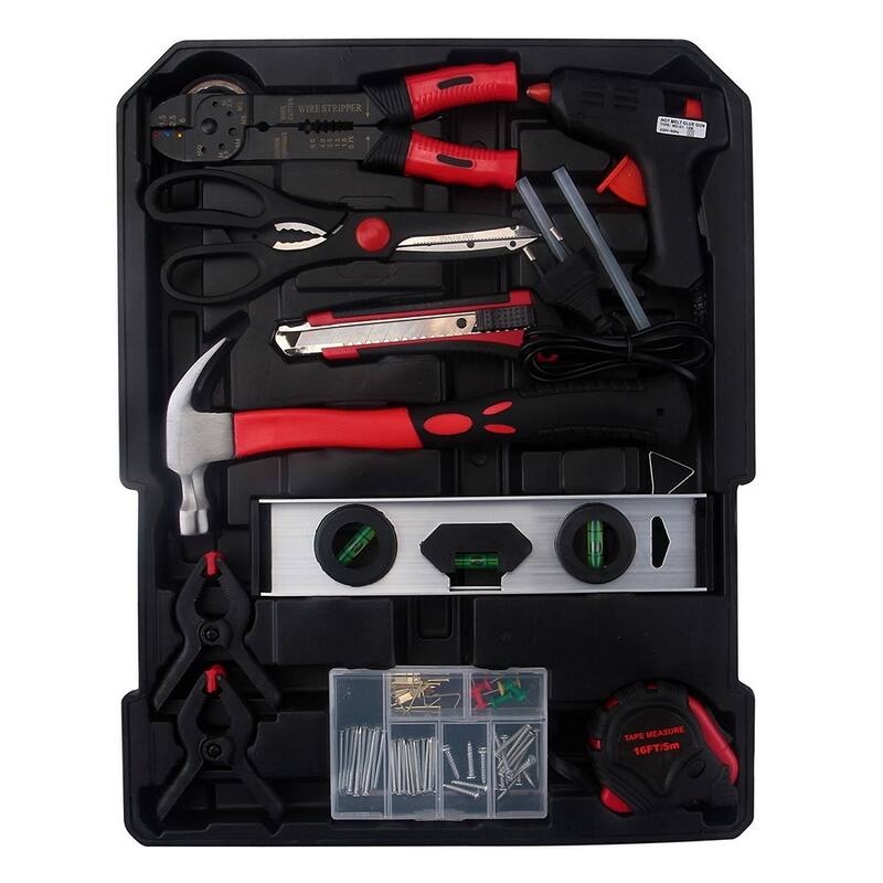 799pcs Aluminum Organizer Tools Mechanic Kit Box Case Toolbox Trolley