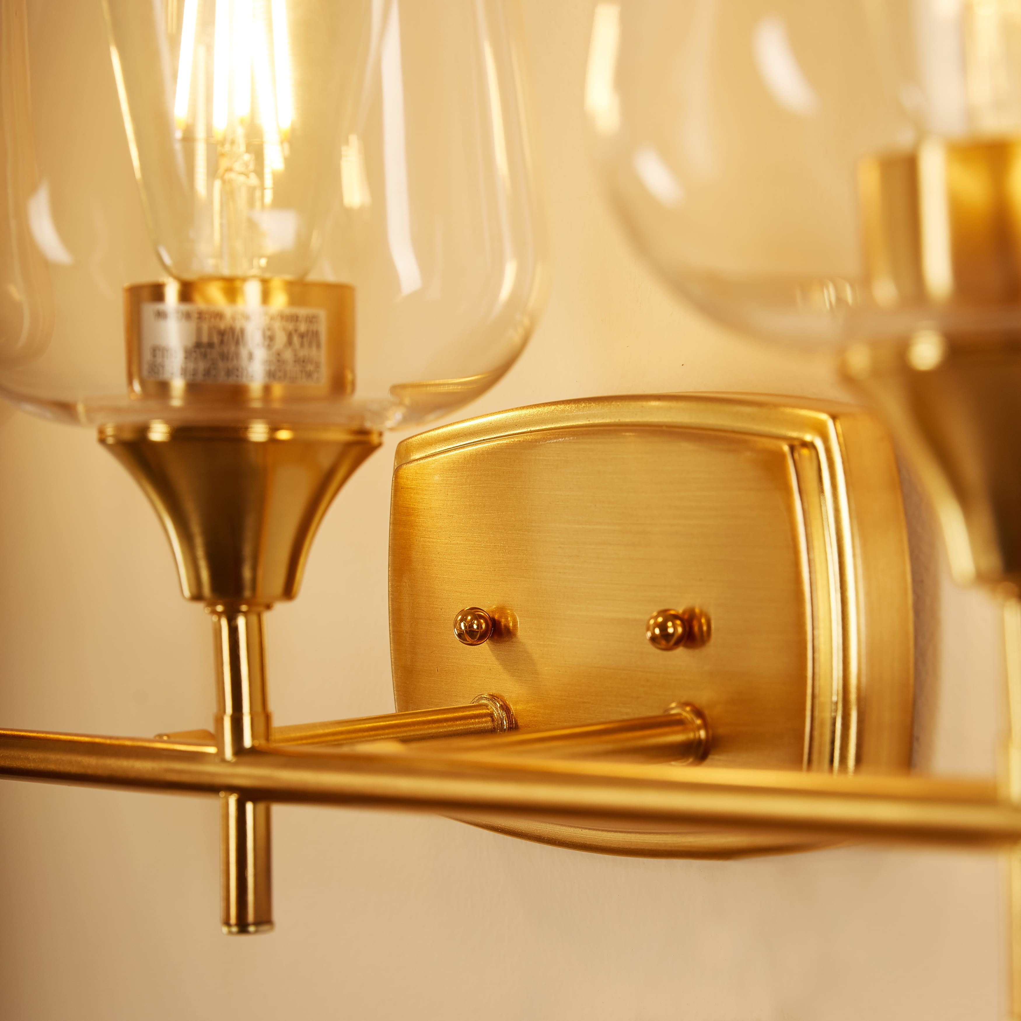 3 Light Aged Brass Bathroom Vanity Light - Bed Bath & Beyond - 33857858