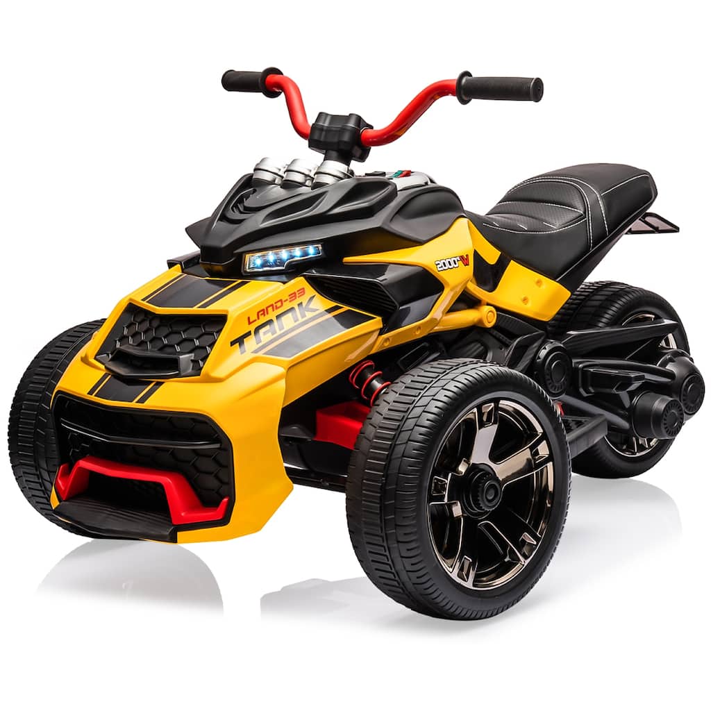 3 Wheeler Electric Vehicle 12v Kids Ride on ATV Car for Kids 3-8 Best Gift