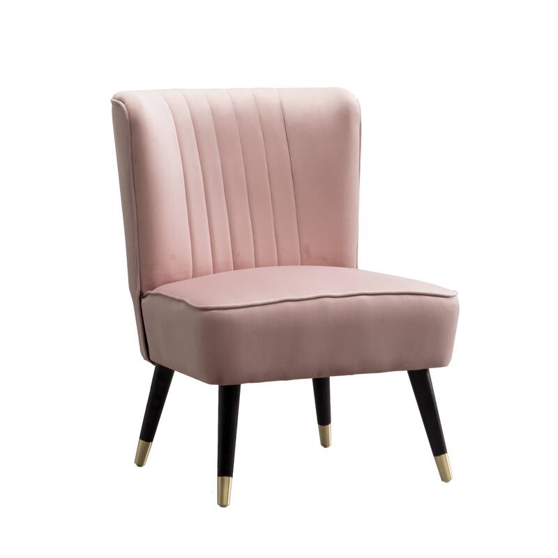 Contemporary Velvet Upholstered Accent Chair, for Living Room