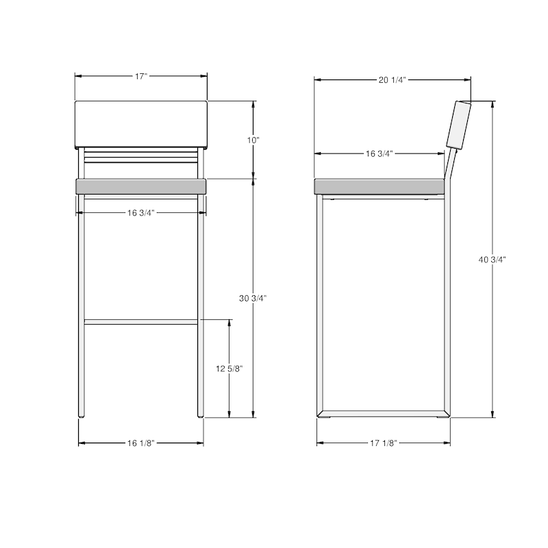 Amisco Everly Counter and Bar Stool