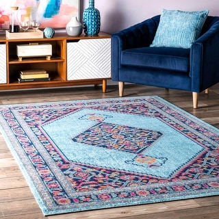 Nuloom Boho Vintage Persian Border Area Rug