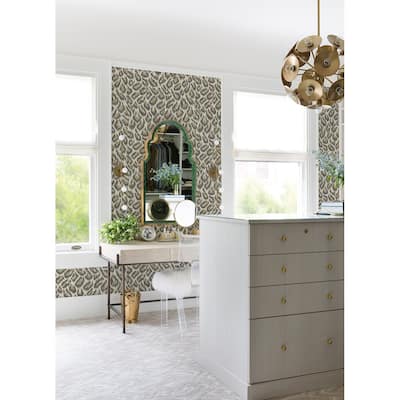 Leopard Print Lambersart Electra Blue Leopard Spot String 27' L X 27" W Wallpaper Roll