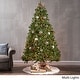 preview thumbnail 18 of 18, 7-foot Fraser Fir Pre-Lit String Light or Unlit Hinged Artificial Christmas Tree by Christopher Knight Home Multi-Colored