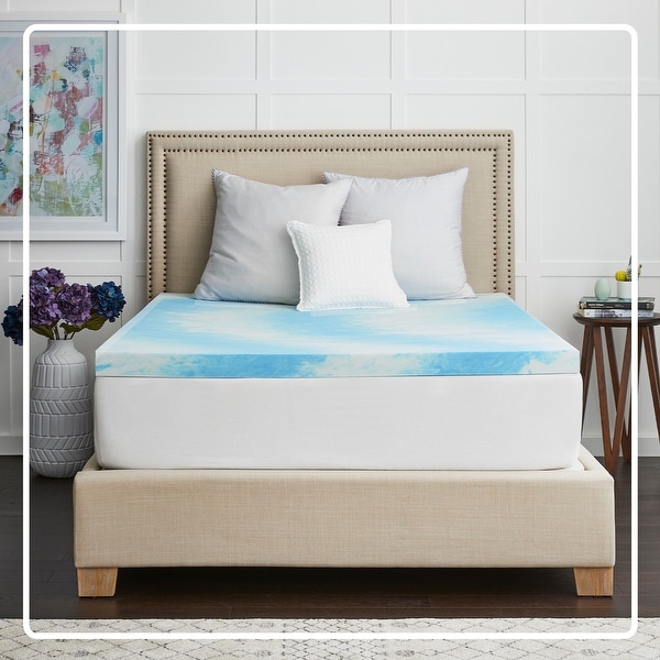 Subrtex Gel-infused Memory Foam Mattress Topper - On Sale - Bed Bath &  Beyond - 32567394