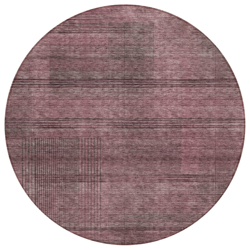 HomeRoots Striped Transitional Rectangle Outdoor Rug