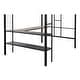 preview thumbnail 9 of 13, Metal Full Size Loft Bed with Wood Slat,Built-in Desk,2-tier Shelves