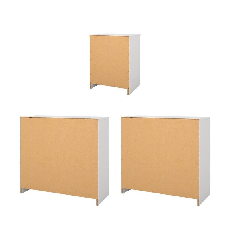 Porch & Den Zoe 3-Piece Bedroom Set - Nightstand And Chest Set Of 2