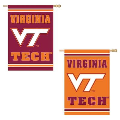 Embossed Suede Flag, House Size, Virginia Tech