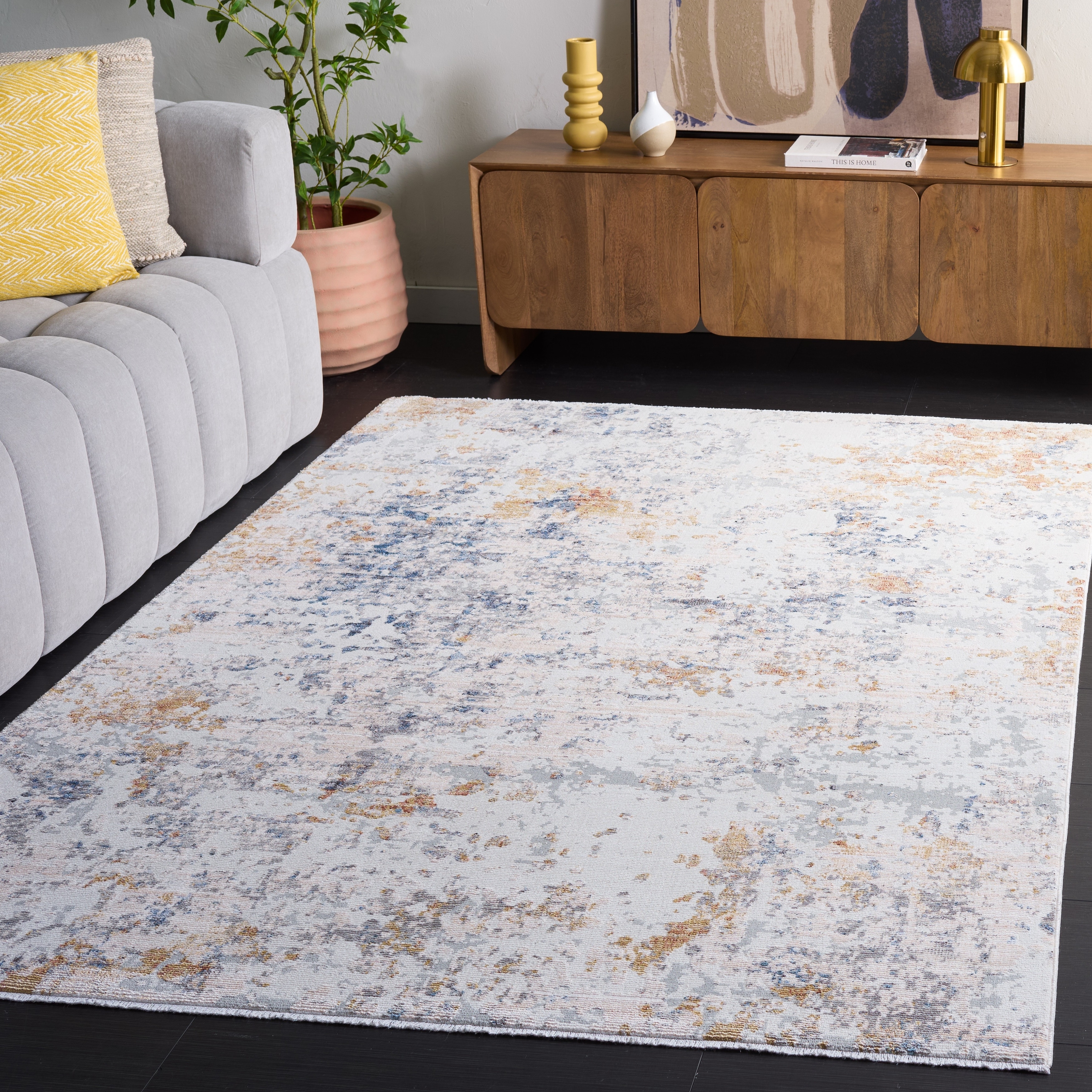 SAFAVIEH Ellwood Audur Modern Abstract Rug