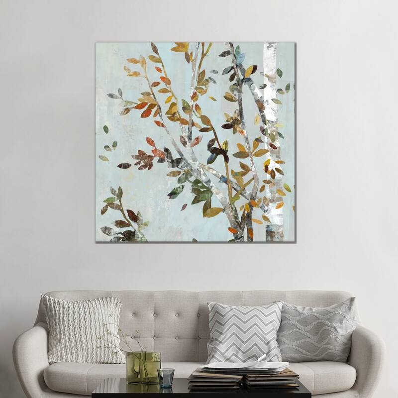 iCanvas "Birch With Leaves II" by Allison Pearce Canvas Print