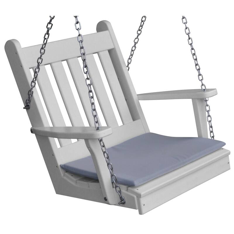 Poly Traditional English Chair Swing - White