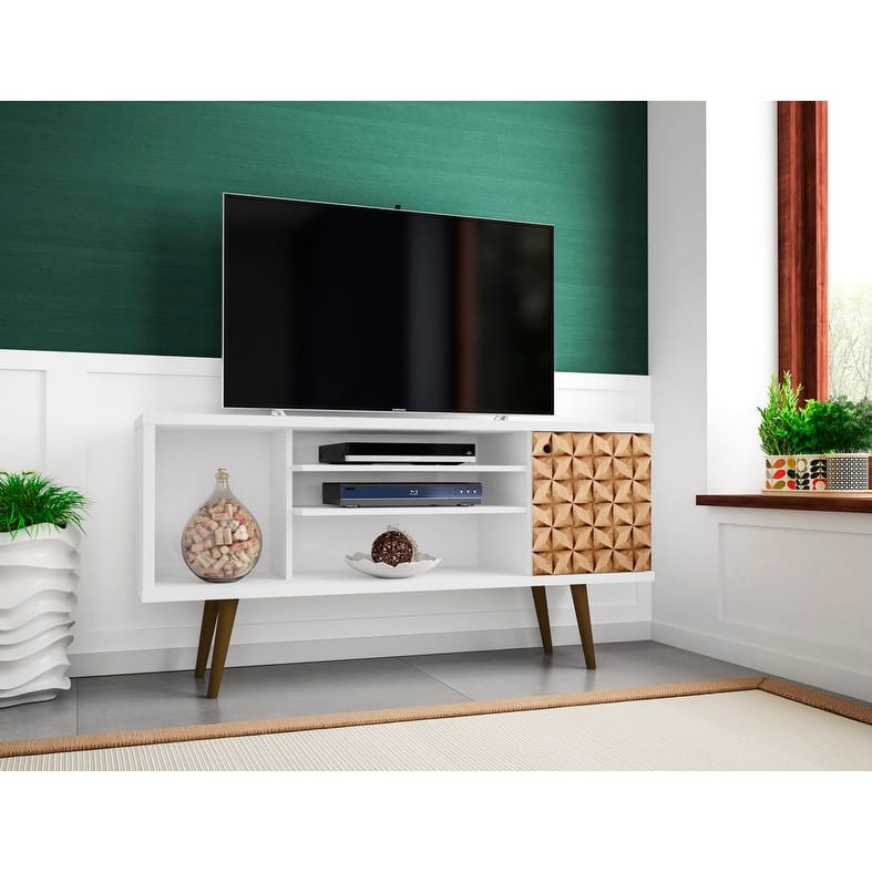 Liberty Mid-century Modern 5-shelf TV Stand