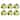Abode Homewares by TarHong Lemon Fresh Salad Plate, 8.5" x 0.7 " , Set of 6