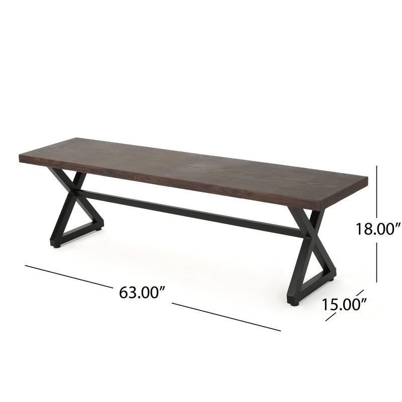 Garden Bench Patio Bench, Outdoor Backless Bench Leisure Bench