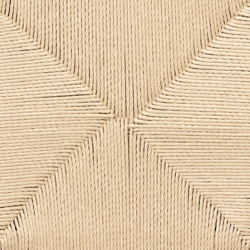 Poly & Bark Hamm Dining Chair - Solid Wood with Woven Seat