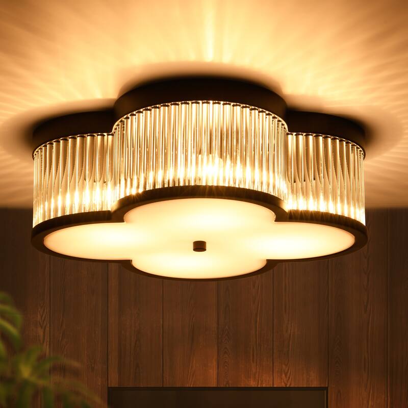 15.7" 4 - Light Modern Flush Mount Ceiling Light for Bedroom - 4 Light