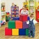 preview thumbnail 2 of 8, Gymax 12-Piece 8'' PU Foam Big Building Blocks Colorful Soft Blocks