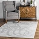 preview thumbnail 1 of 12, Nuloom Thomas Paul Power loomed Octopus Area Rug 3' x 5' - Silver
