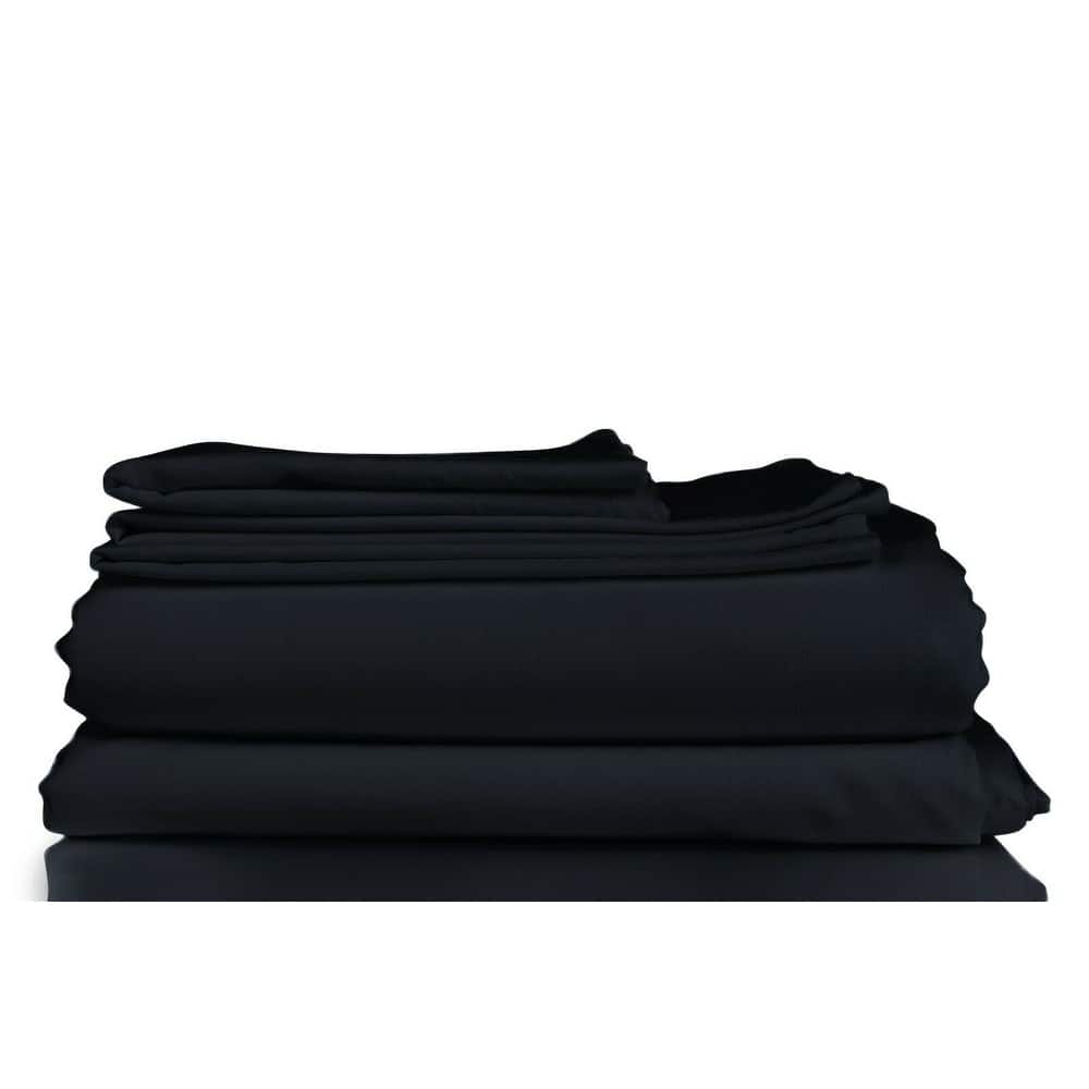 1800TC Soft Microfiber 4-piece Deep-pocket Bed Sheet Set