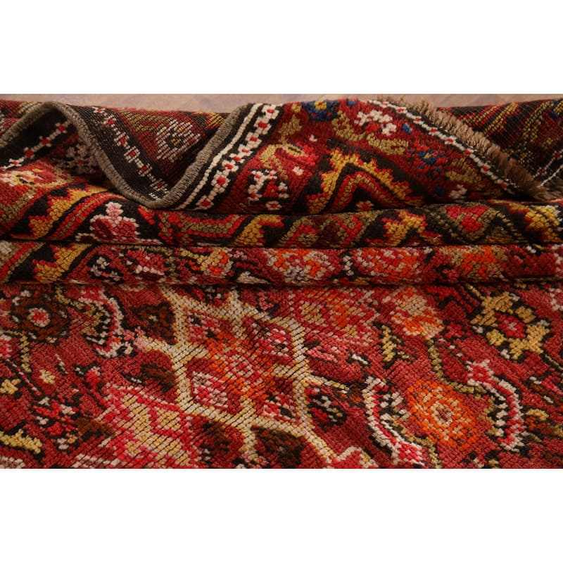 Vegetable Dye Sultanabad Antique Persian Square Wool Carpet - 5'3" x 5'10"