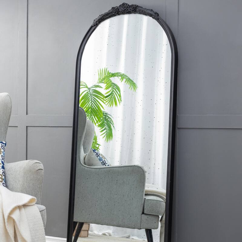 Mid-Century Style Living Room Oval Mirror