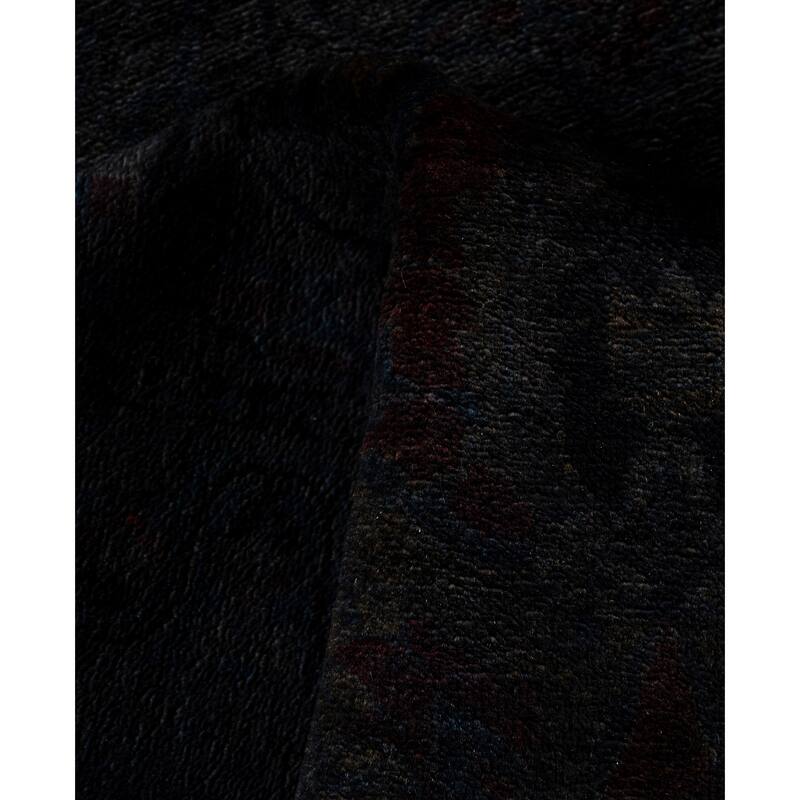 Overdyed One-of-a-Kind Hand-Knotted Area Rug - Black - 8' 3" x 9' 10"