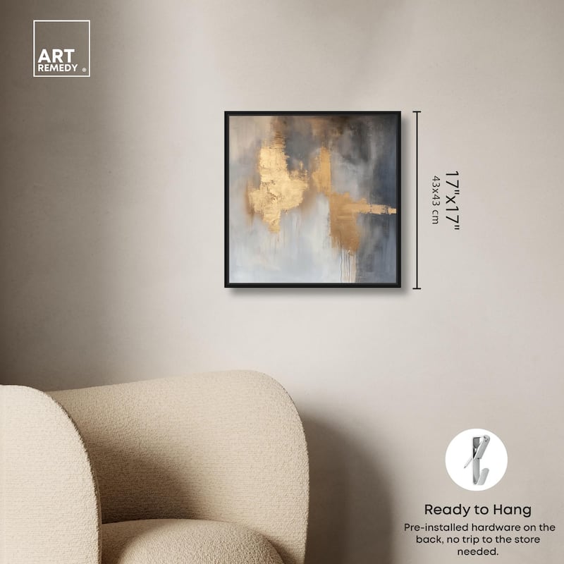 Golden Imprint Canvas by Art Remedy