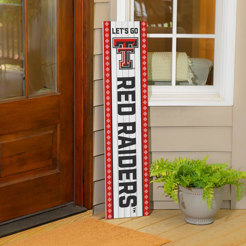 47" Double Sided Seasonal Porch Leaner, Texas Tech University - 47" x 11.25"