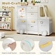 preview thumbnail 5 of 7, Gymax Kids Toy Storage Organizer w/4 Pull-out Drawers & Handles Large