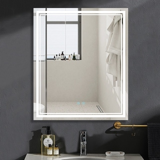 Frameless Anti-Fog Wall Mounted LED Bathroom Vanity Mirror - Bed Bath ...