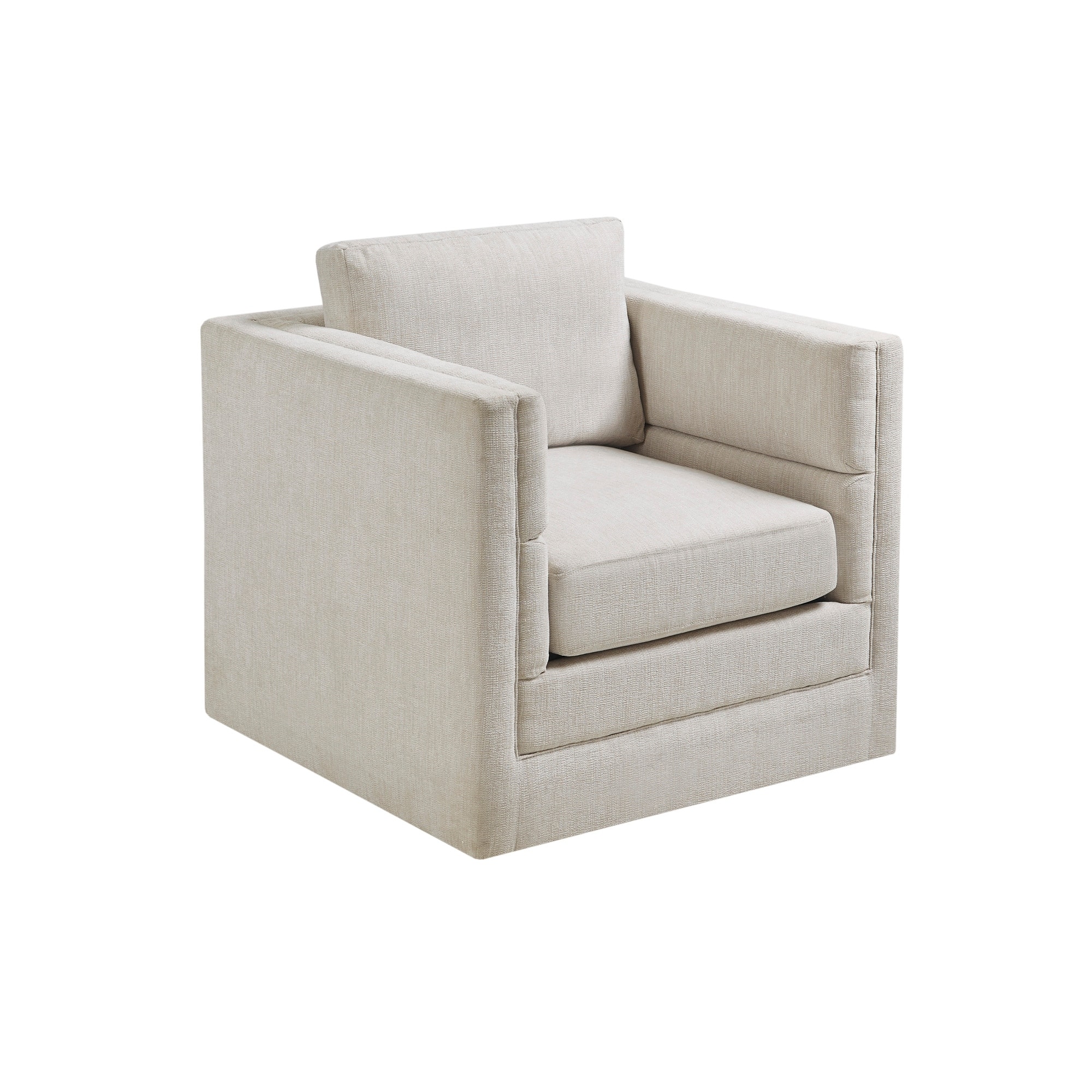 Martha Stewart Osborne Ivory 360 Degree Swivel Chair On Sale
