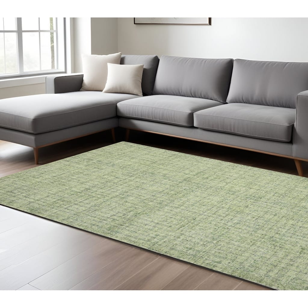 HomeRoots Striped Transitional Rectangle Area Rug
